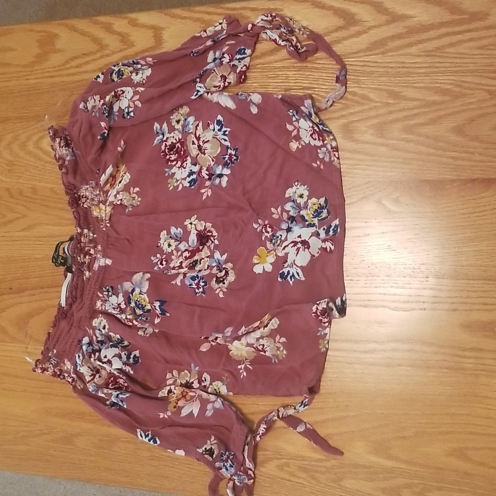 Gypsies & moon dust S off shoulder flower printed